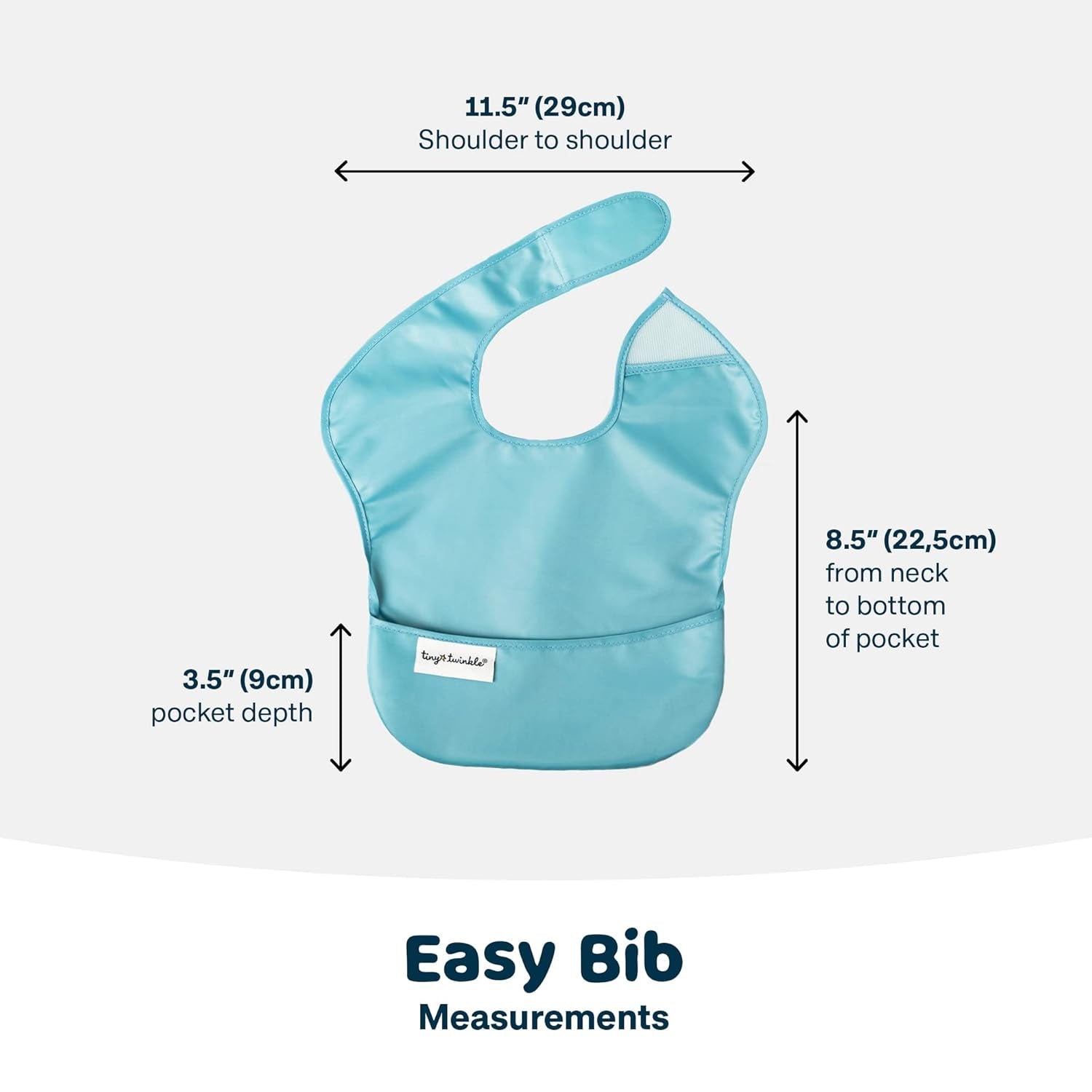 Mess-Proof Baby Bibs for Eating | Waterproof, Wipeable Toddler Bibs with Catch-All Pocket | Feeding Bibs for Girls & Boys(3 Pack,Slate, Olive)
