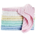Soft Newborn Essentials - Muslin Washcloths & Towels for Sensitive Skin - 10 Pack, 10X10 Inches - Baby Register Shower Gift